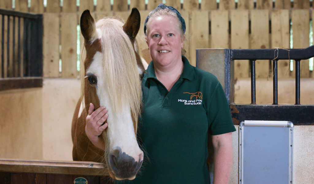 Sally Burton with horse